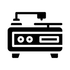 Fototapeta premium Turntable glyph icon