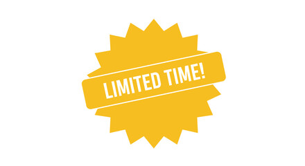 Bright Flat Color Promotional Badge Designs with Bold Text on White Backgrounds
