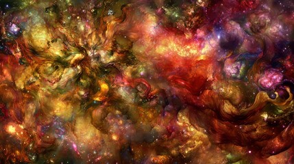 Cosmic Nebula A Celestial Tapestry of Color and Light