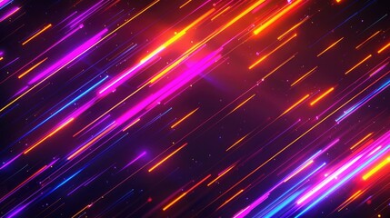 Obraz premium Abstract neon lines creating a sense of speed