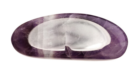 Beautiful amethyst isolated on white. Natural gemstone