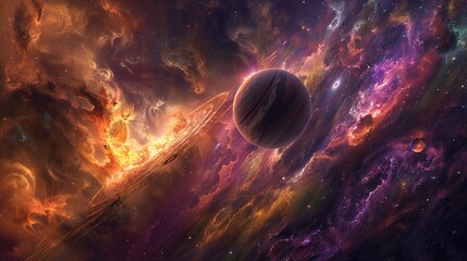 Beautiful abstract galaxy wallpaper