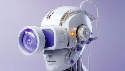 Future Consumer and technology concept: AI-generated art, machine and human creativity fusion.