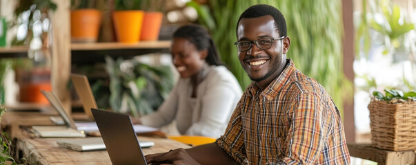 Upskilling Adult Learners Collaborating in Rustic Coworking Space