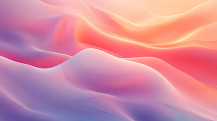 Fototapeta premium Abstract Pastel Waves Flowing Softly Across Space