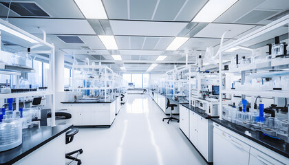 Fototapeta premium Laboratory of a cosmetic company