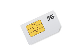 Simple 5G SIM icon vector illustration.