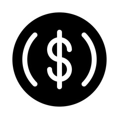 dollar sign glyph icon