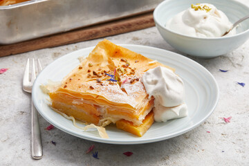 FIlo Pastry with Fruit and Cream