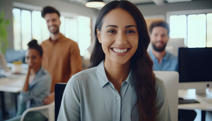 Disabled person in the office