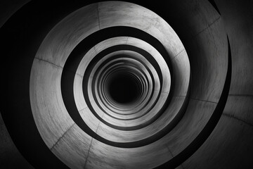 abstract spiral tunnel