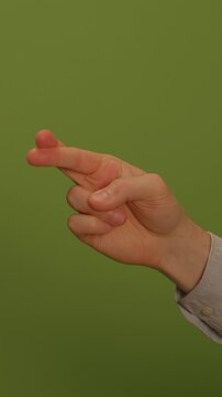A Hand Gesture That Symbolizes the Meaningful Concepts of Luck or Hope for the Future Ahead