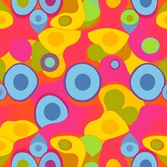 Groovy Retro Seamless Pattern 