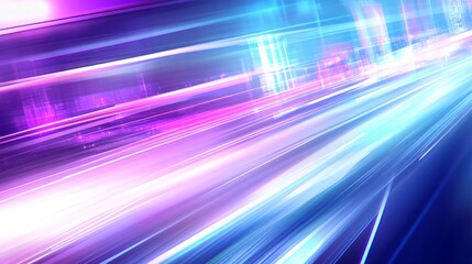 Futuristic City Lightspeed Abstract Background