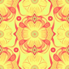 Sunny Floral Kaleidoscope 