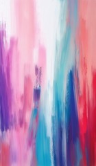 Naklejka premium abstract painting of a pink and blue background with a white background
