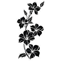 Floral Flower with leaf