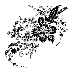 Floral Flower with leaf