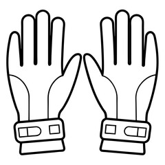 Vector Design of VR Gloves Icon