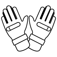 Obraz premium Vector Design of VR Gloves Icon