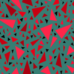 Seamless triangles fragments shapes geometrical pattern