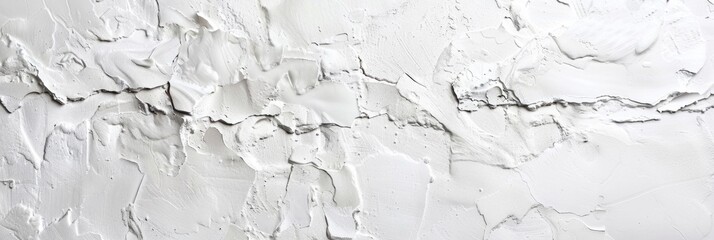 Obraz premium White On White Background. Textured Wall with Plaster and Stucco Finish