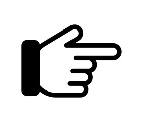 Hand pointing right icon
