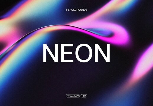 Liquid Neon Backgrounds