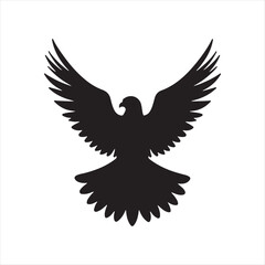 falcon bird silhouette vector logo design