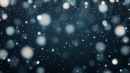 Obraz premium Abstract Design of White Powder Particles on a Dark Background with Soft Bokeh Effects for Creative Use