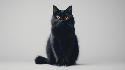 Obraz premium The Elegant Black Cat