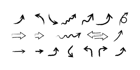 Simple arrows set vector. Arrow icons set vector.