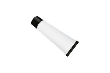 Simple empty tube vector illustration on a white background.