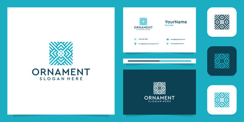 Ornament logo illustration vector graphic design