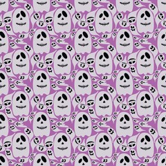 Fototapeta premium Spooky Ghost Pattern