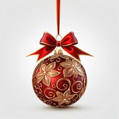 red christmas ball