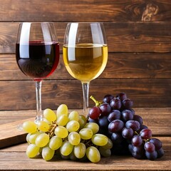 wine and grapes