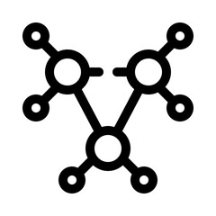 Connections line icon