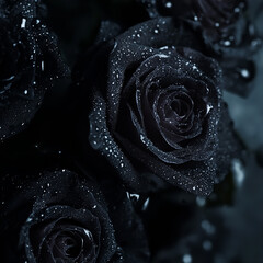 Ethereal Beauty: Black Rose in Moody Elegance