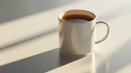 Morning coffee experience cozy home still life warm lighting close-up tranquility and comfort