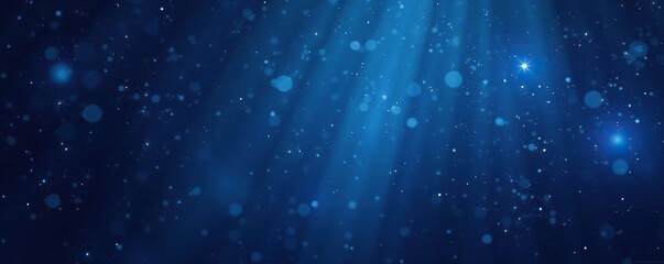 Fototapeta premium Dark blue background with subtle shimmering starlight and misty veil, shimmering, dark blue, misty