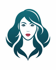 Elegant Female Face Silhouette: Beauty, Business, and Logo Design Inspiration.