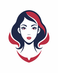 Elegant Female Face Silhouette: Beauty, Business, and Logo Design Inspiration.