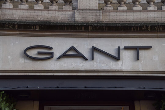 General view of the sign at a Gant store, on December 20 2024 in London, UK