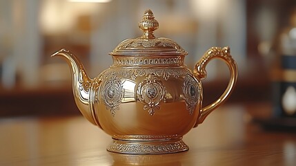Golden Teapot Elegance 
