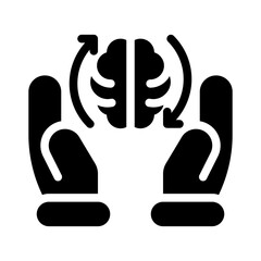 Brain Care glyph icon
