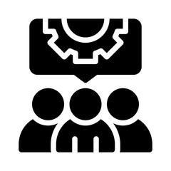 Group Therapy glyph icon