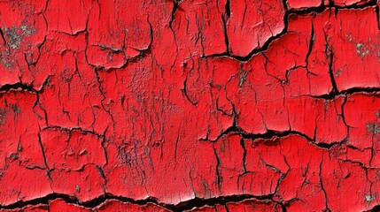Seamless texture of cracked red tree bark for background design