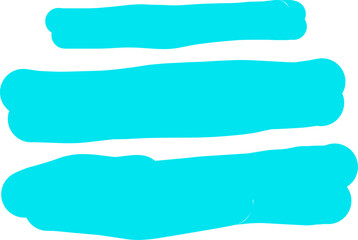 set of banners, set of colorful paint strokes