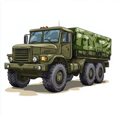 Military Truck - Rugged Tactical Vehicle for Transport and Combat Operations